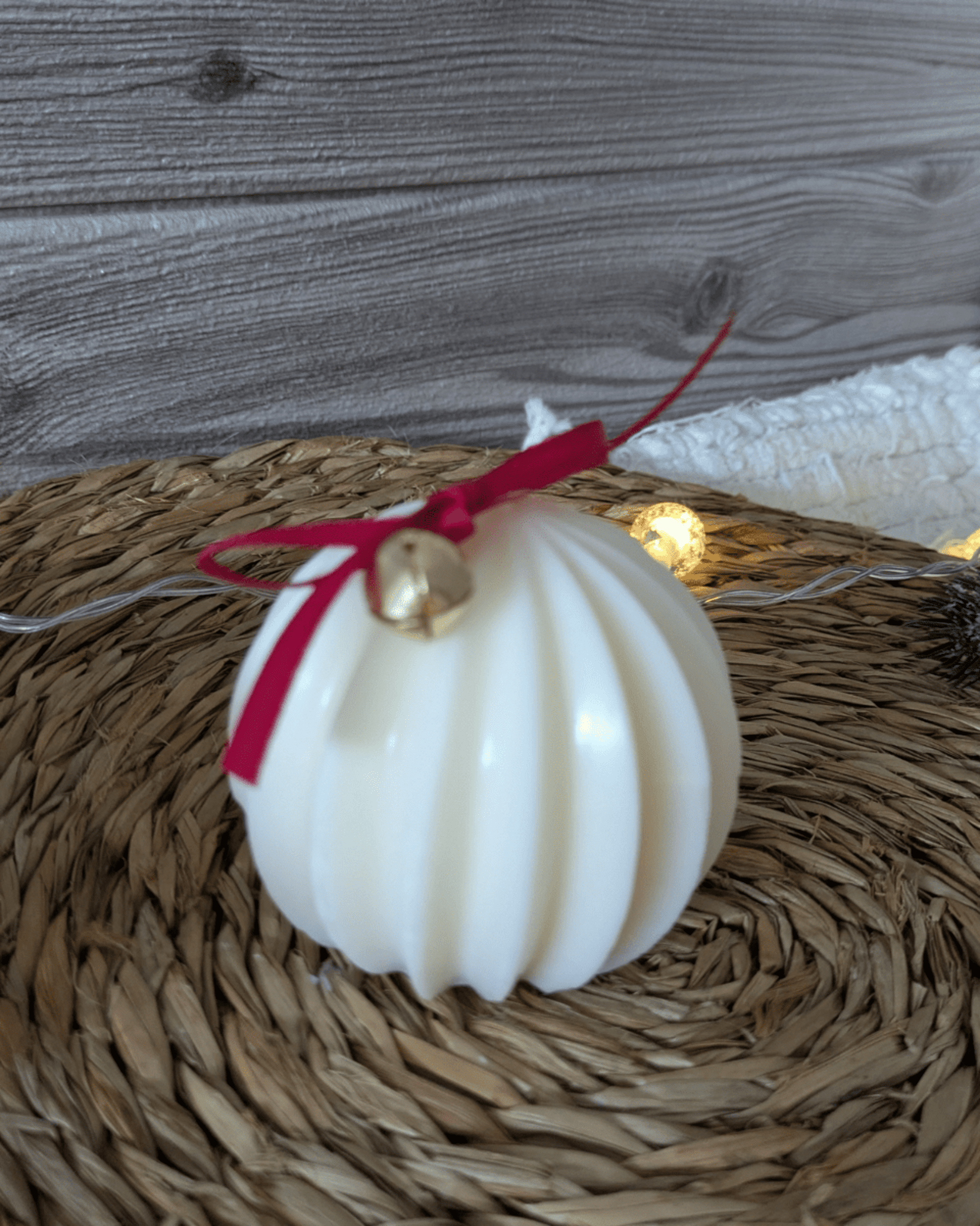 Vela decorativa Bola de Navidad - 2