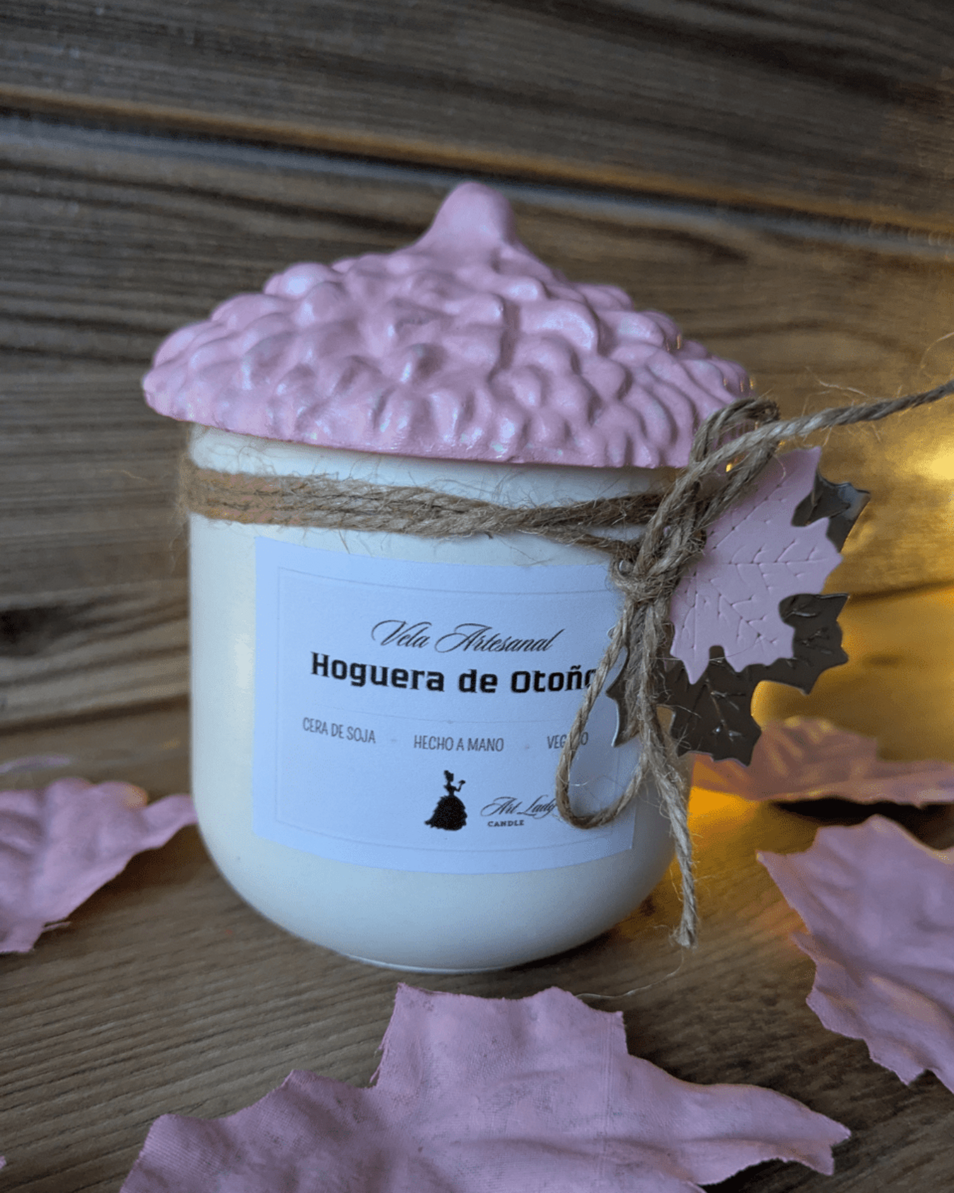 Vela Bellota Rosa - 1