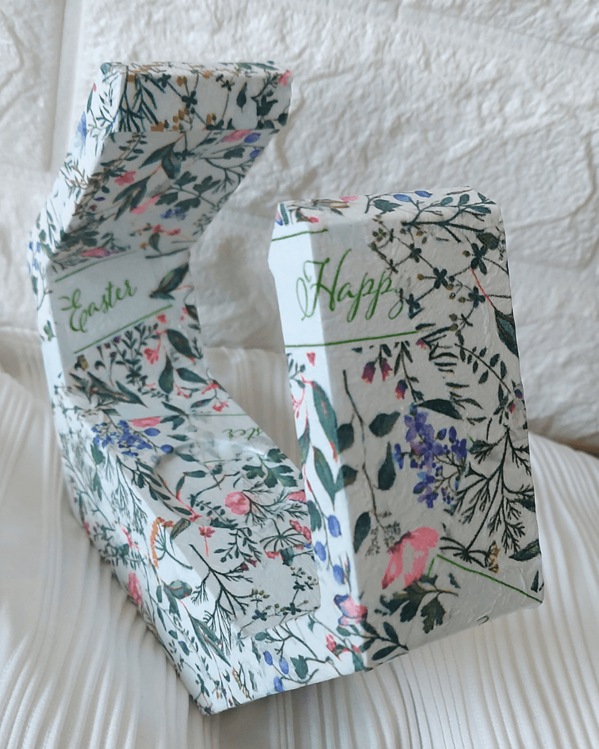 Quemador Hexagonal- Estampado floral base blanca - 3