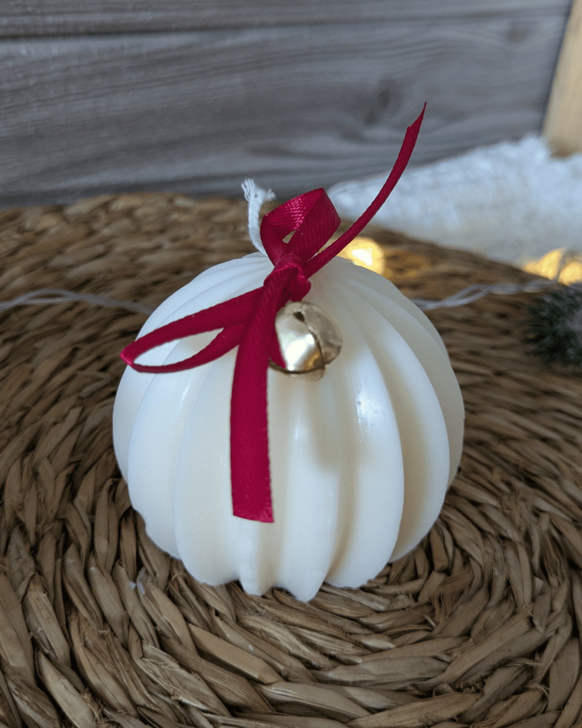 Vela decorativa Bola de Navidad - 1